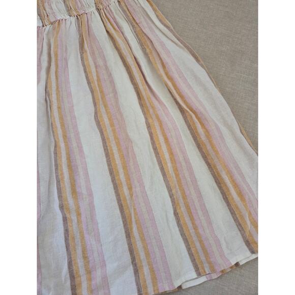 Zara Girl's Striped Linen Dress - Picture 2 of 5